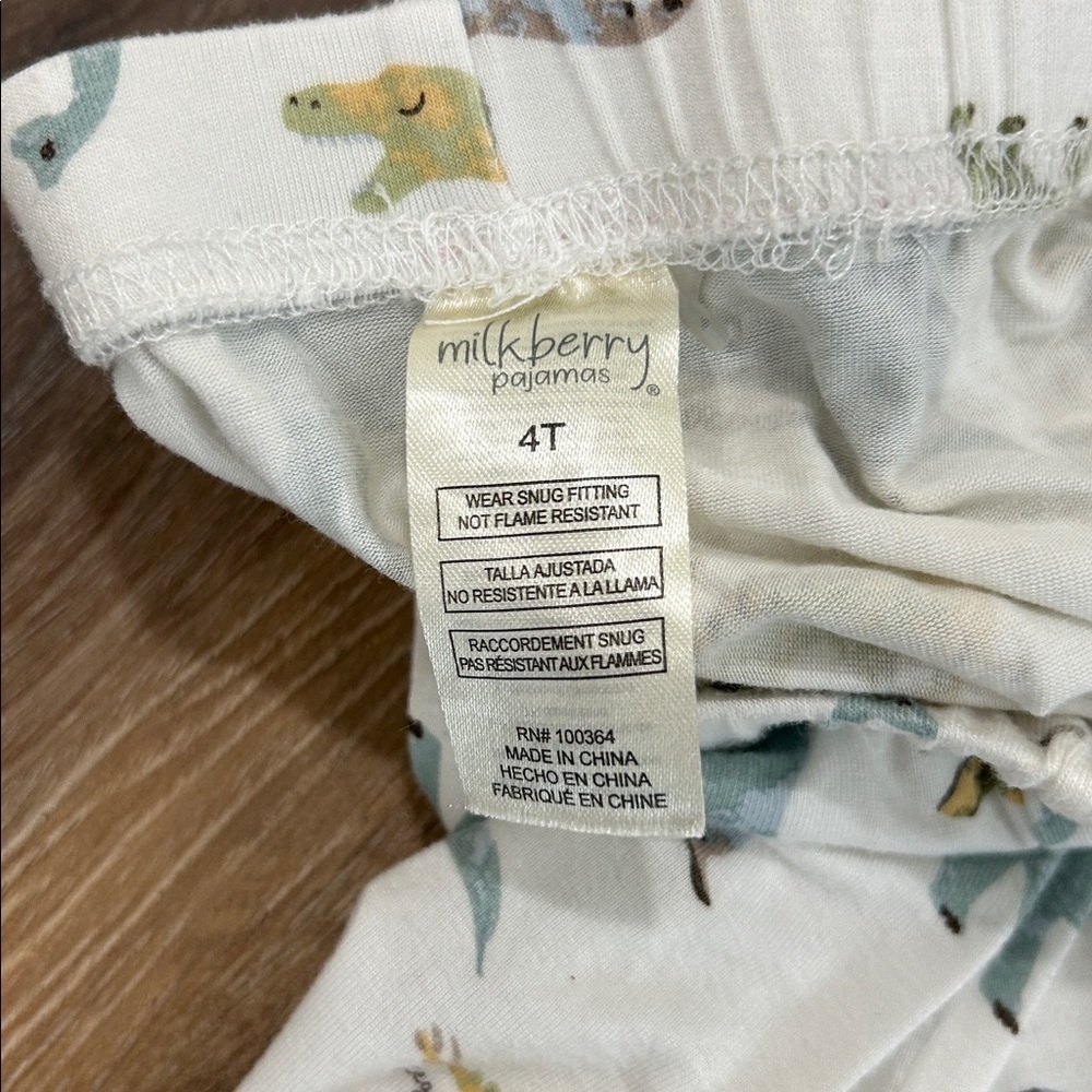 Milkberry Dinosaur Pajamas Size 4T - Picture 11 of 12